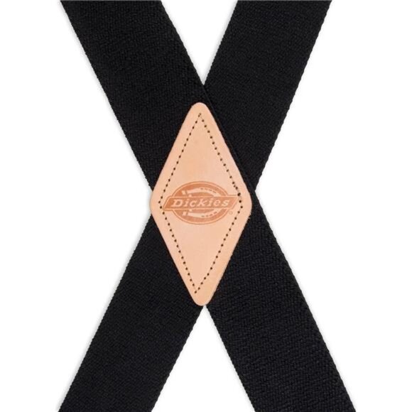 Dickies Men's 1 1/2 inch Solid Straight Clip Adjustable X Back Suspender - Picture 4 of 6